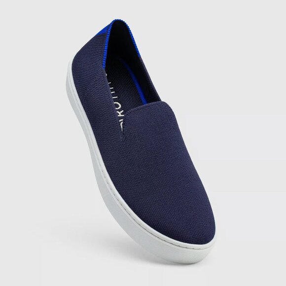 Rothy's Navy Blue The Original Slip On Sneaker Size 8 - Picture 1 of 9